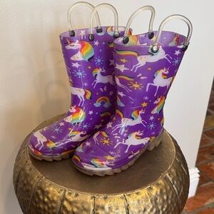 Western Chief Purple Unicorn Rain Boots
